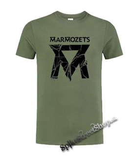 MARMOZETS - Smashed  Logo - olivové pánske tričko