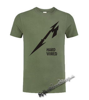METALLICA - Hardwired Crest - olivové pánske tričko