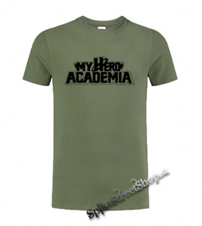 MY HERO ACADEMIA - Logo Symbol - olivové pánske tričko