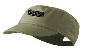 KREATOR - Logo Black - olivová šiltovka army cap