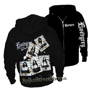 EVERGREY - čierna pánska mikina na zips