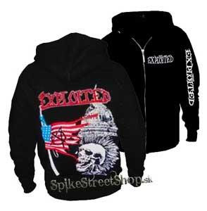 EXPLOITED - Anarchy in America - čierna pánska mikina na zips