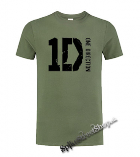 ONE DIRECTION - Logo - olivové pánske tričko