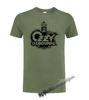 OZZY OSBOURNE - Logo - olivové pánske tričko