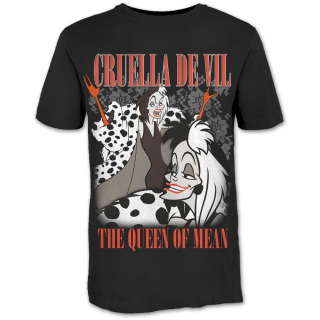 DISNEY - 101 Dalmations Cruella Homage - čierne pánske tričko