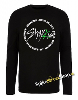 STRAY KIDS - Oddinary Circle Names - čierne pánske tričko s dlhými rukávmi