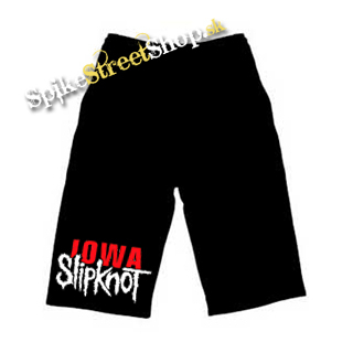 Kraťasy SLIPKNOT - Iowa - Ľahké  sieťované čierne letné šortky