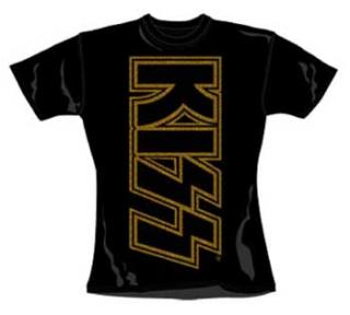 KISS - Glam King Skinny Fit - čierne dámske tričko