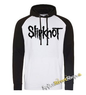 SLIPKNOT - Logo - čiernobiela pánska mikina