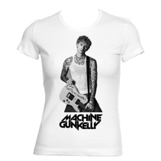 MACHINE GUN KELLY - Guitar Portrait - biele dámske tričko