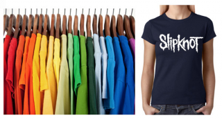 SLIPKNOT - Logo - farebné dámske tričko