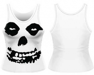 MISFITS - All Over Skull Vest - biele dámske tričko bez rukávov
