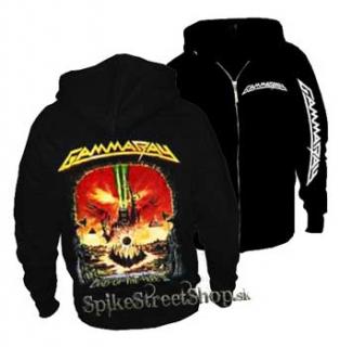GAMMA RAY - Land Of The Free II - čierna pánska mikina na zips