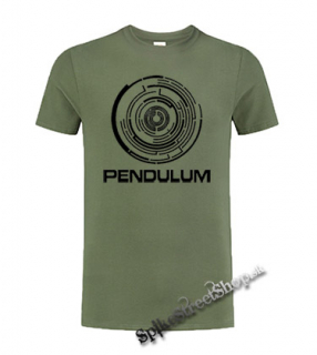 PENDULUM - Circle - olivové pánske tričko
