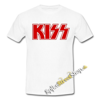 KISS - Logo Red - biele detské tričko