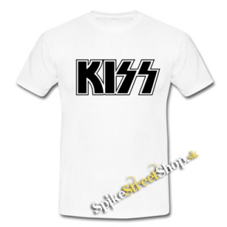 KISS - Logo Black - biele pánske tričko