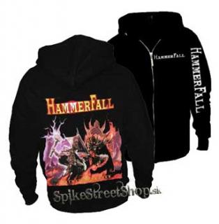 HAMMERFALL - Crimson Thunder - čierna pánska mikina na zips