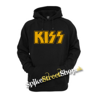 KISS - Logo Yellow - čierna pánska mikina