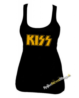 KISS - Logo Yellow - Ladies Vest Top