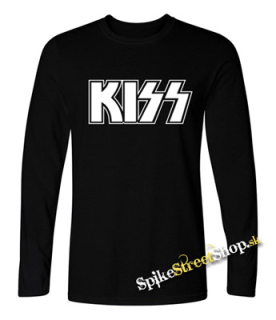 KISS - Logo White - detské tričko s dlhými rukávmi
