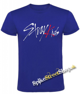 STRAY KIDS - Logo - kráľovsky-modré detské tričko