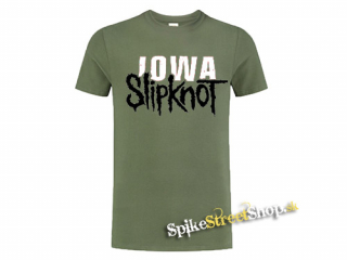 SLIPKNOT - Iowa - olivové pánske tričko