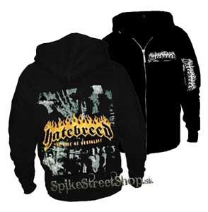 HATEBREED - The Rise Of Brutality - čierna pánska mikina na zips (-30%=VÝPREDAJ)