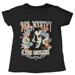 BOB MARLEY - & The Wailers - čierne dámske tričko