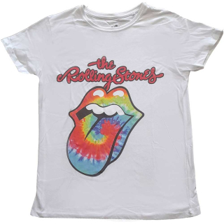 ROLLING STONES - Multicolour Tongue - biele dámske tričko