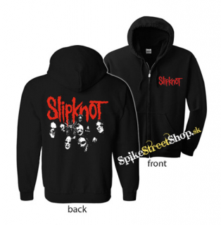 SLIPKNOT - Red Logo Band - mikina na zips