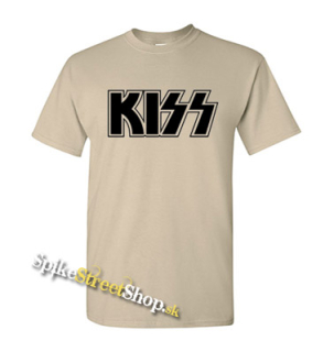 KISS - Logo Black - pieskové detské tričko