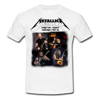 METALLICA - European Summer Vacation - biele detské tričko