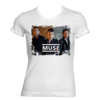 MUSE - Band Poster - biele dámske tričko