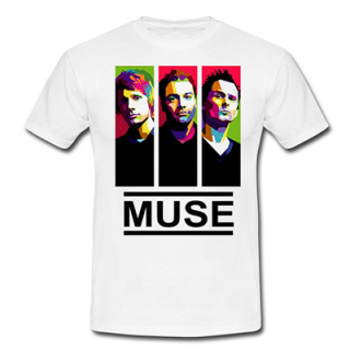 MUSE - Graffiti Band - biele detské tričko