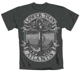 LOWER THAN ATLANTIS - Anchor - čierne pánske tričko