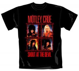 MOTLEY CRUE - Shout Wire - čierne pánske tričko