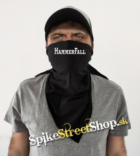 HAMMERFALL - Logo - čierna bavlnená šatka na tvár