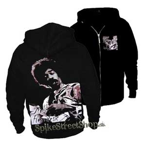 JIMI HENDRIX - čierna pánska mikina na zips
