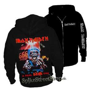 IRON MAIDEN - A Real Dead One - čierna pánska mikina na zips