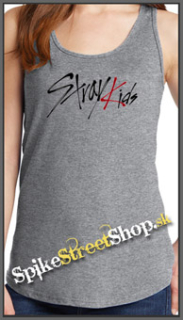 STRAY KIDS - Logo - Ladies Vest Top - šedé