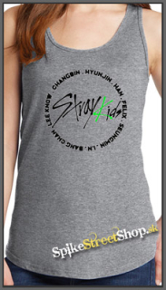 STRAY KIDS - Oddinary Circle Names - Ladies Vest Top - šedé