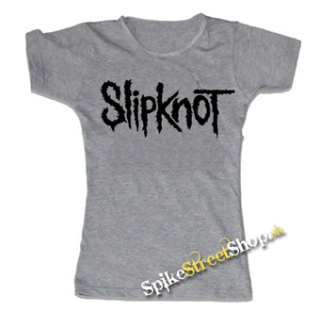 SLIPKNOT - Logo - šedé dámske tričko