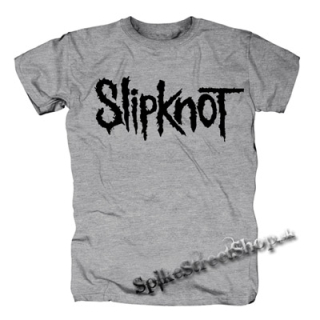 SLIPKNOT - Logo - sivé pánske tričko