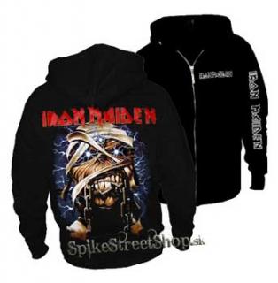 IRON MAIDEN - Eddie Mummy - čierna pánska mikina na zips