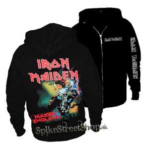 IRON MAIDEN - Maiden England - čierna pánska mikina na zips