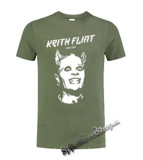 PRODIGY - Keith Flint - olivové pánske tričko