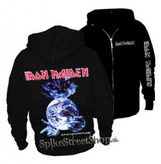 IRON MAIDEN - Silent Planet - čierna pánska mikina na zips