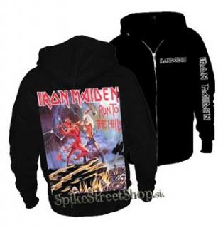 IRON MAIDEN - Run To The Hills - čierna pánska mikina na zips