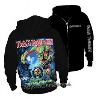 IRON MAIDEN - The Final Frontier - čierna pánska mikina na zips