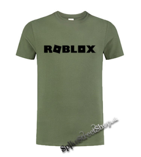 ROBLOX - Logo Symbol - olivové pánske tričko